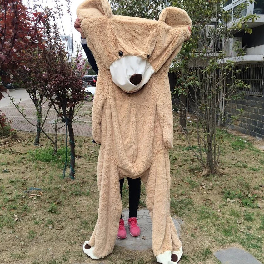100cm-200cm America Giant Teddy Bear Plush Skin Toys Soft Teddy Bear Coat Popular Birthday Valentine's Gifts For Girls Kid's Toy