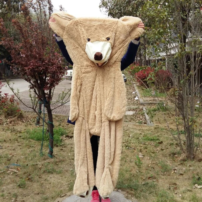 100cm-200cm America Giant Teddy Bear Plush Skin Toys Soft Teddy Bear Coat Popular Birthday Valentine's Gifts For Girls Kid's Toy