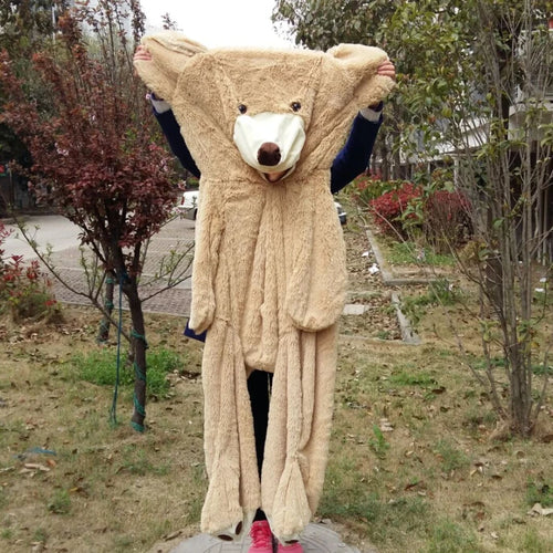100cm-200cm America Giant Teddy Bear Plush Skin Toys Soft Teddy Bear Coat Popular Birthday Valentine's Gifts For Girls Kid's Toy