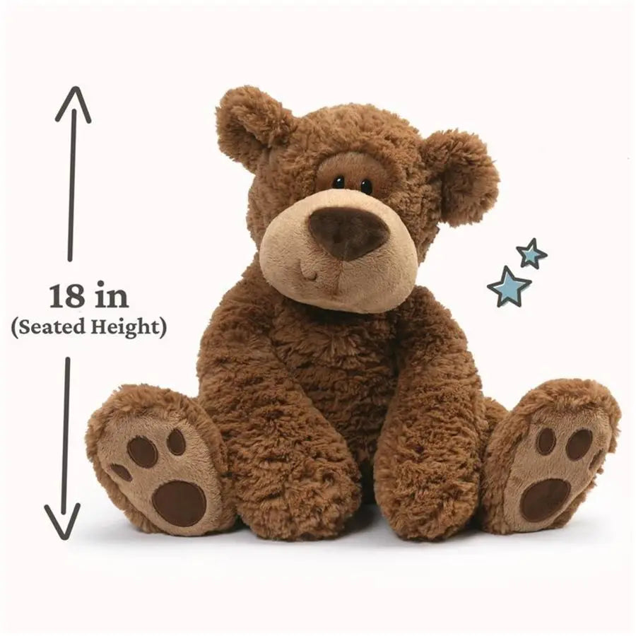 Grahm Teddy Bear, Premium Stuffed Animal for Ages 1 and Up, Brown, 18